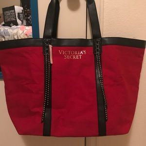 Victoria’s Secret  LE Red Studded Fringe Tote